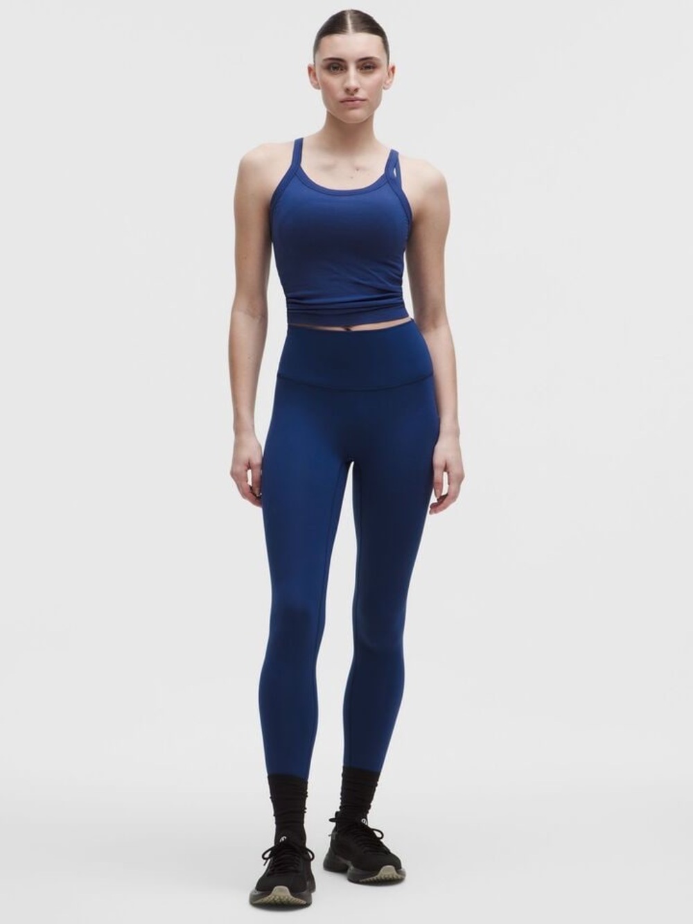 Lululemon Clubhouse Blue Wunder Train No Line HR 28" Tight- Women's Size 2
